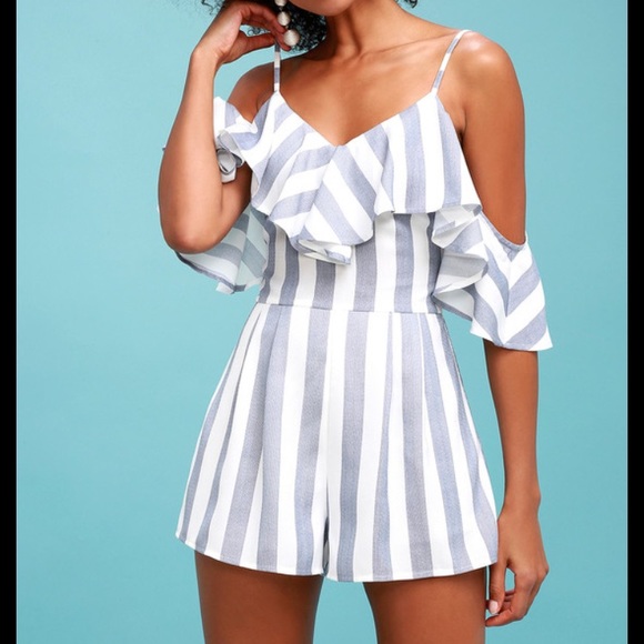 Lulus Pants - Lulu’s striped romper